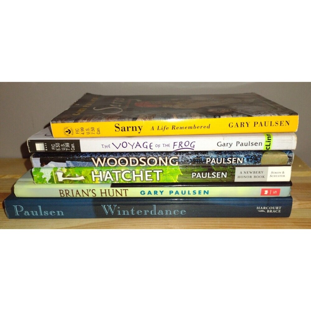 Gary Paulsen Readers Book Lot of 6 Hatchet Brian's Hunt Woodsong Homeschool